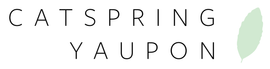 CatSpring Yaupon Logo | Yaupon Tea Leaf
