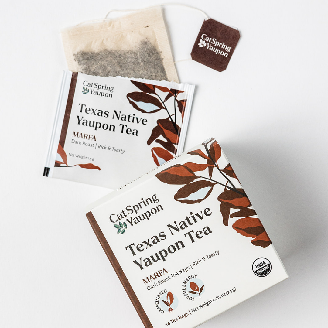 Marfa Dark Roast Yaupon Tea – Bold & Smooth | CatSpring Yaupon